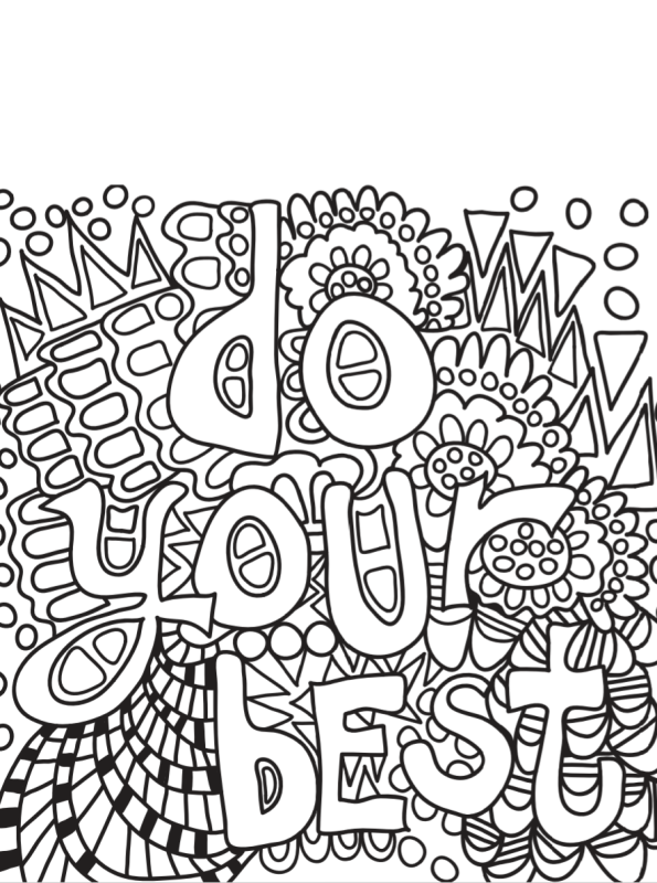 Kids-n-fun.com | Coloring page Sayings do your best